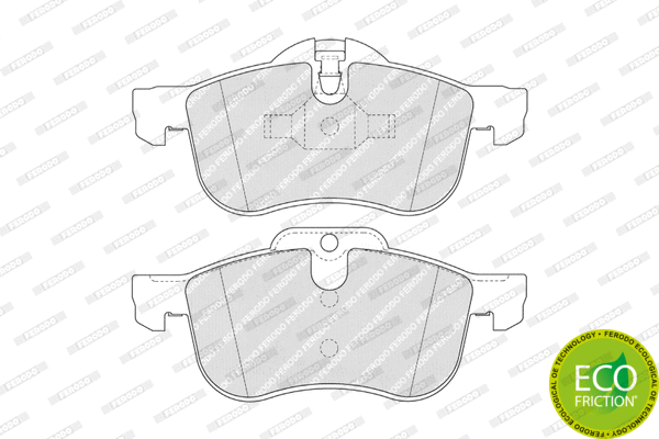 Brake Pad Set, disc brake (FDB1355)
