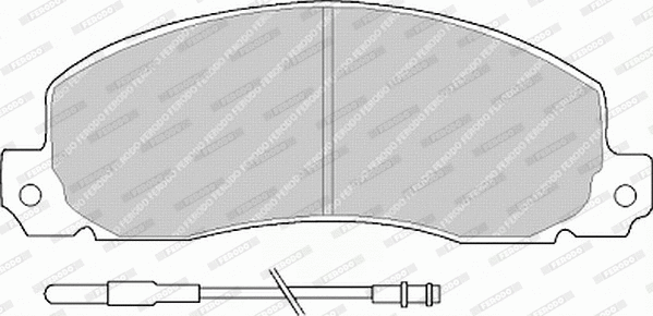 Brake Pad Set, disc brake (FVR414)