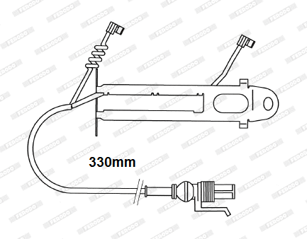 Warning Contact, brake pad wear