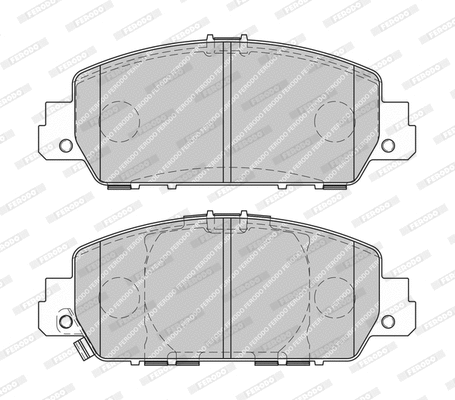 Brake Pad Set, disc brake (FDB4673-D)