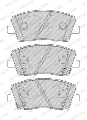 Brake Pad Set, disc brake (FDB5045)