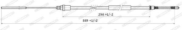 Cable Pull, parking brake (FHB431205)