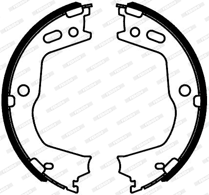 Brake Shoe Set, parking brake (FSB4088)