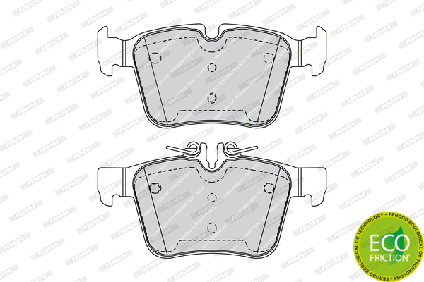 Brake Pad Set, disc brake (FDB4487)