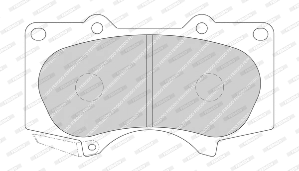 Brake Pad Set, disc brake (FDB1698-D)