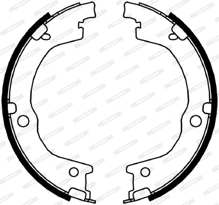 Brake Shoe Set, parking brake