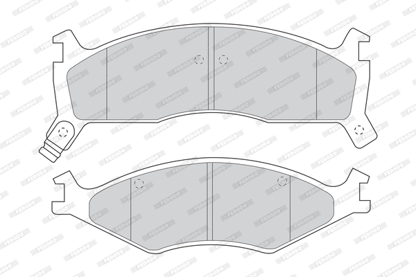 Brake Pad Set, disc brake (FDB1034)