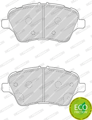 Brake Pad Set, disc brake (FDB4612)