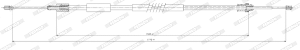Cable Pull, parking brake (FHB432865)