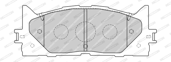 Brake Pad Set, disc brake (FDB1991-D)