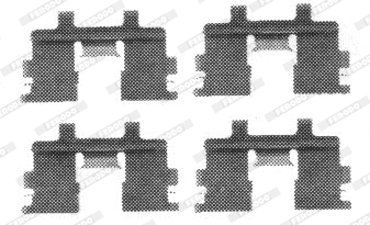Accessory Kit, disc brake pad (FBA445)