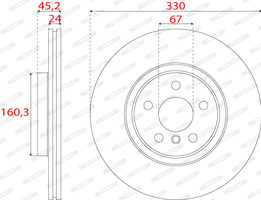 Brake Disc (DDF2762C)