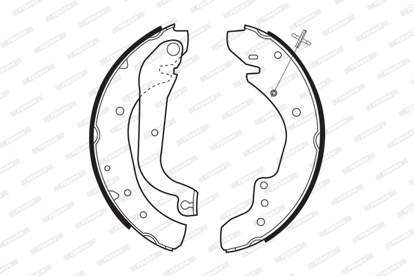 Brake Shoe Set (FSB533)