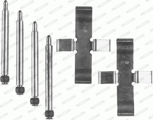 Accessory Kit, disc brake pad (FBA455)