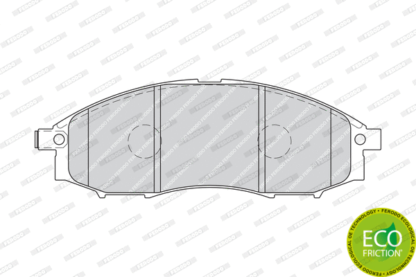 Brake Pad Set, disc brake (FDB1745)