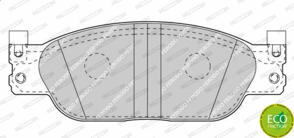 Brake Pad Set, disc brake (FDB4389)