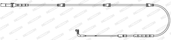 Warning Contact, brake pad wear (FWI373)