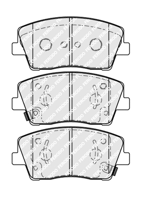Brake Pad Set, disc brake (FDB5044)