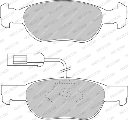 Brake Pad Set, disc brake (FDB1374)