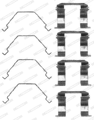 Accessory Kit, disc brake pad (FBA525)