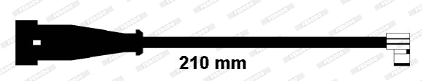Warning Contact, brake pad wear (FWI306)