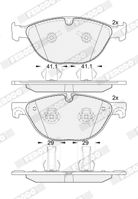 Brake Pad Set, disc brake (FDB5270)