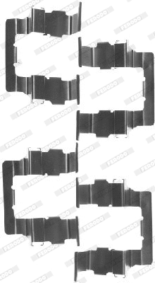 Accessory Kit, disc brake pad (FBA571)