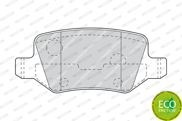 Brake Pad Set, disc brake (FDB1782)