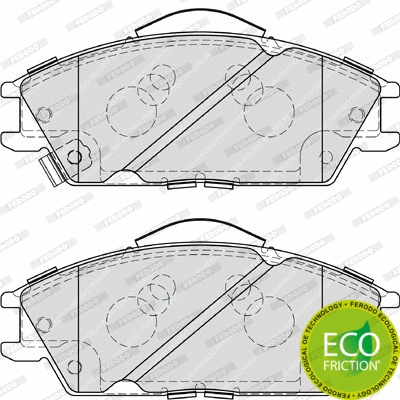 Brake Pad Set, disc brake (FDB4076)