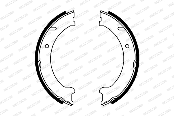 Brake Shoe Set, parking brake (FSB646)