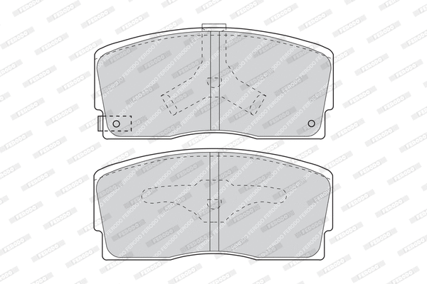 Brake Pad Set, disc brake (FDB718)