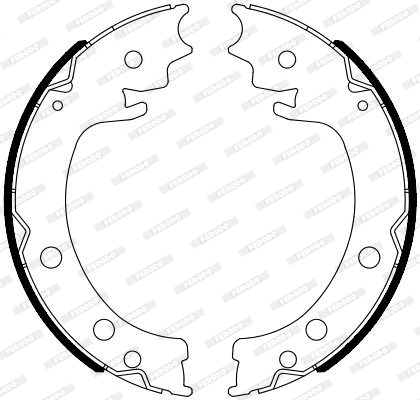 Brake Shoe Set, parking brake