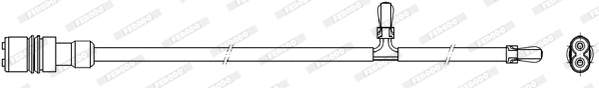 Warning Contact, brake pad wear (FWI256)