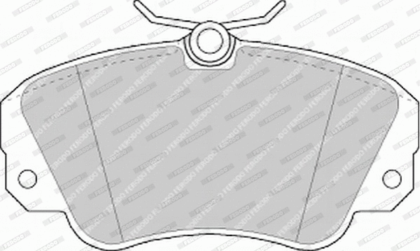 Brake Pad Set, disc brake (FDB686B)