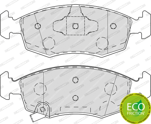 Brake Pad Set, disc brake (FDB4400)