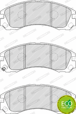 Brake Pad Set, disc brake (FDB1993)