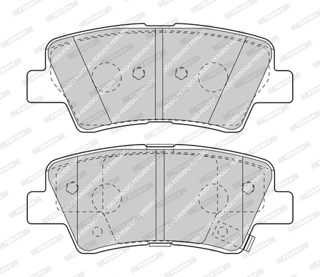 Brake Pad Set, disc brake (FDB4387-D)