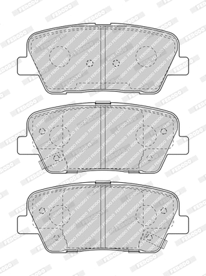 Brake Pad Set, disc brake (FDB4391-D)