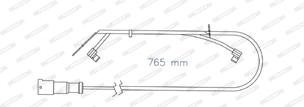 Warning Contact, brake pad wear (FAI174)