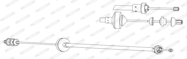Cable Pull, clutch control (FCC422656)