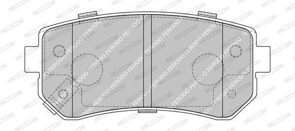 Brake Pad Set, disc brake (FDB1956-D)