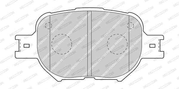 Brake Pad Set, disc brake (FDB1528-D)