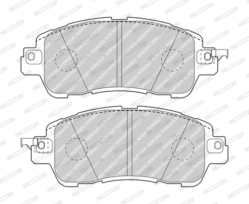 Brake Pad Set, disc brake (FDB5015)