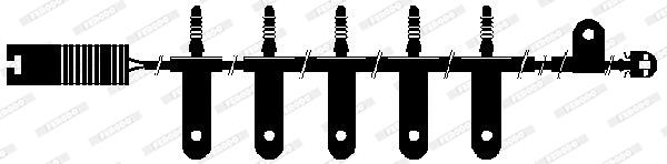 Warning Contact, brake pad wear (FWI270)