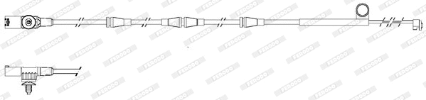 Warning Contact, brake pad wear (FWI297)