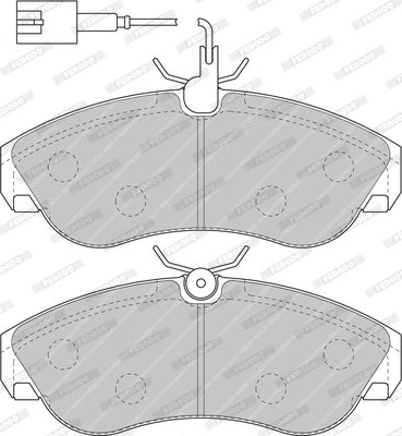 Brake Pad Set, disc brake (FDB1397)
