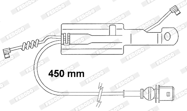 Warning Contact, brake pad wear