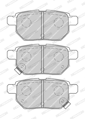 Brake Pad Set, disc brake (FDB4042-D)