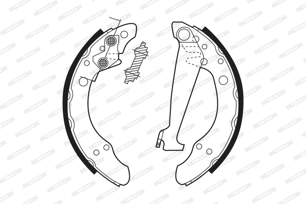 Brake Shoe Set (FSB408)