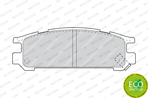 Brake Pad Set, disc brake (FDB790)